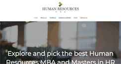 Desktop Screenshot of humanresourcesmba.net